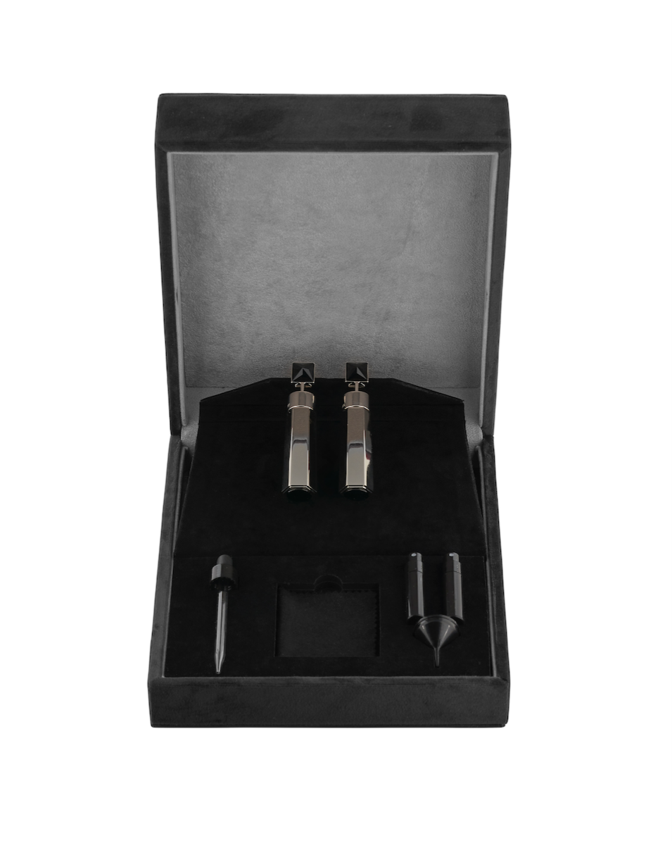 MDR CO-ORDS Perfume Earrings - Shiny Glossy Palladium