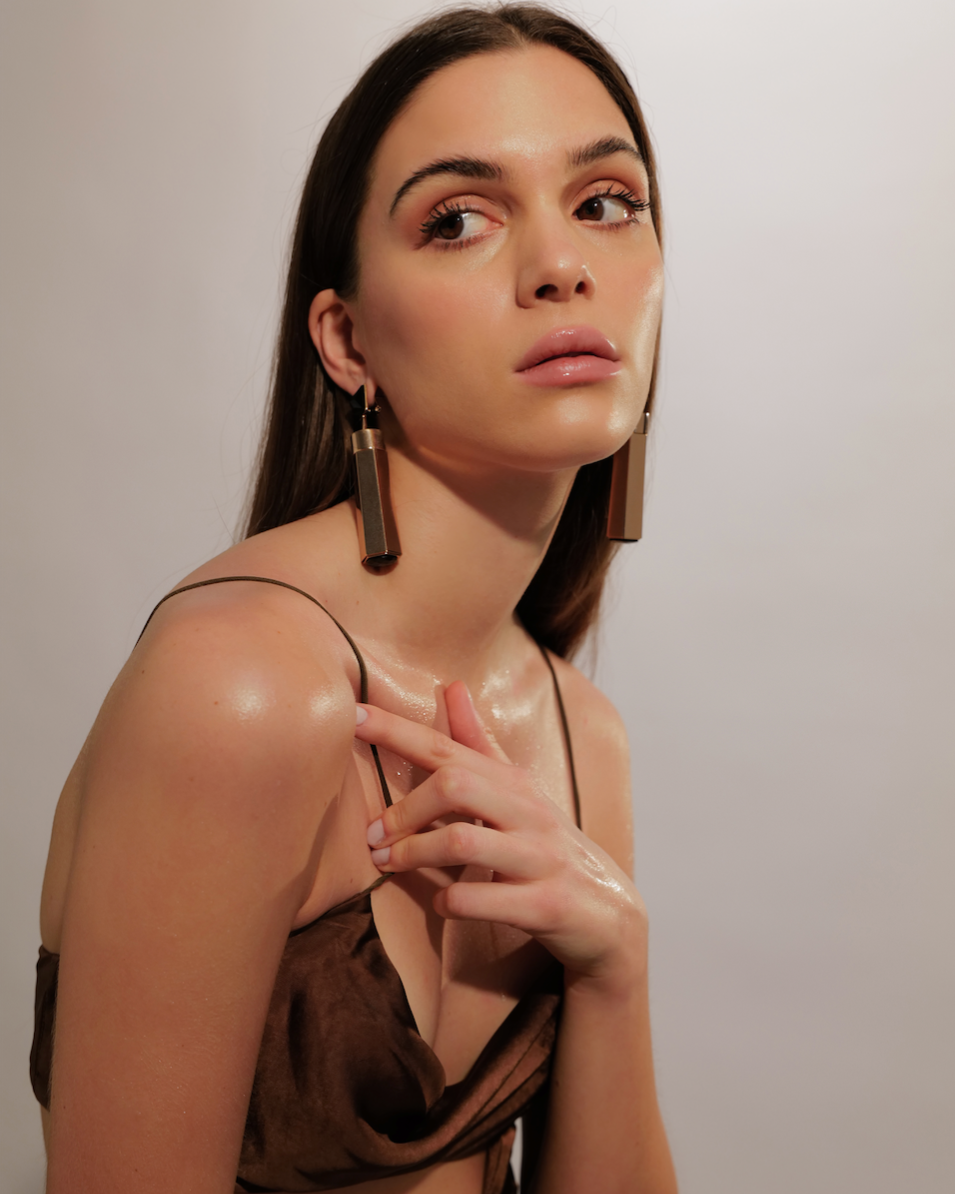 MDR CO-ORDS Perfume Earrings - Shiny Rose Gold