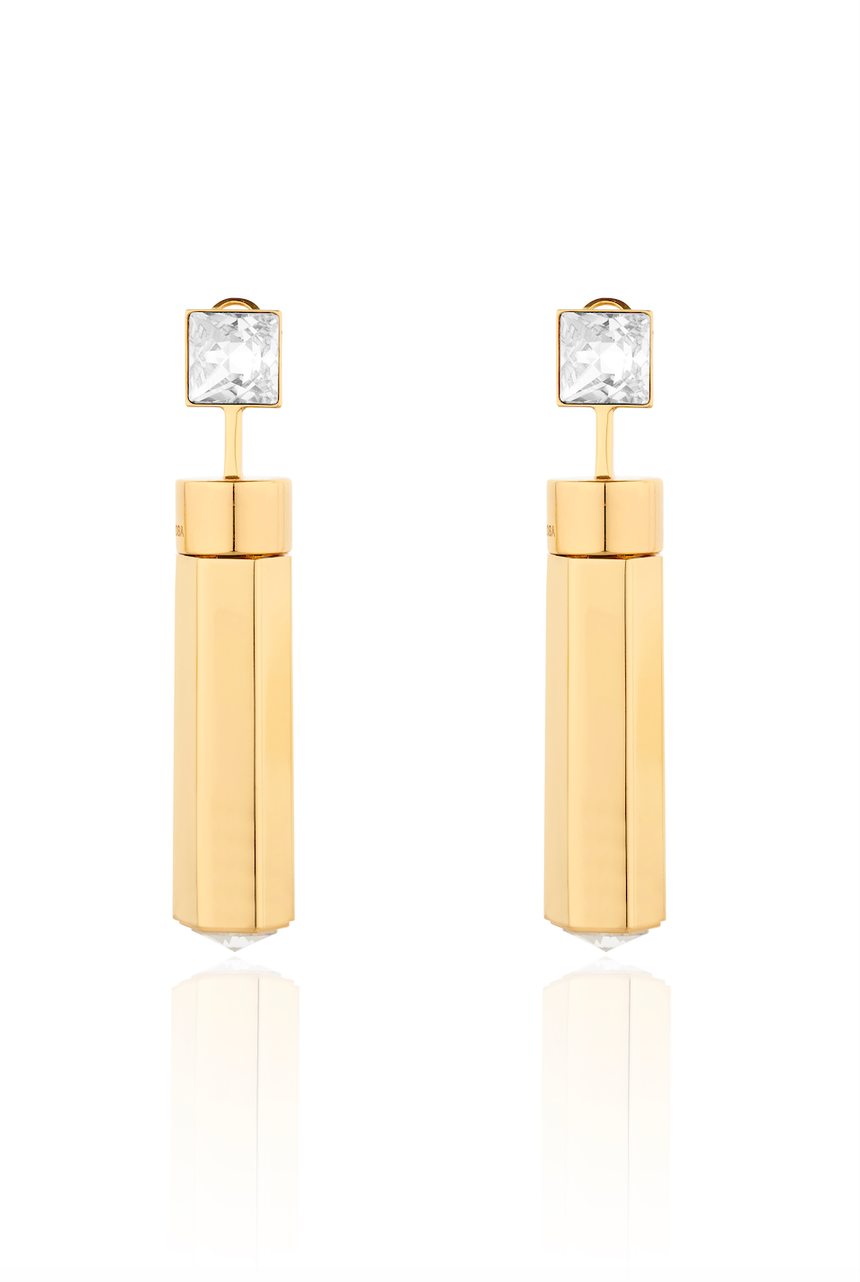 MDR CO-ORDS Perfume Earrings - Shiny Yellow Gold