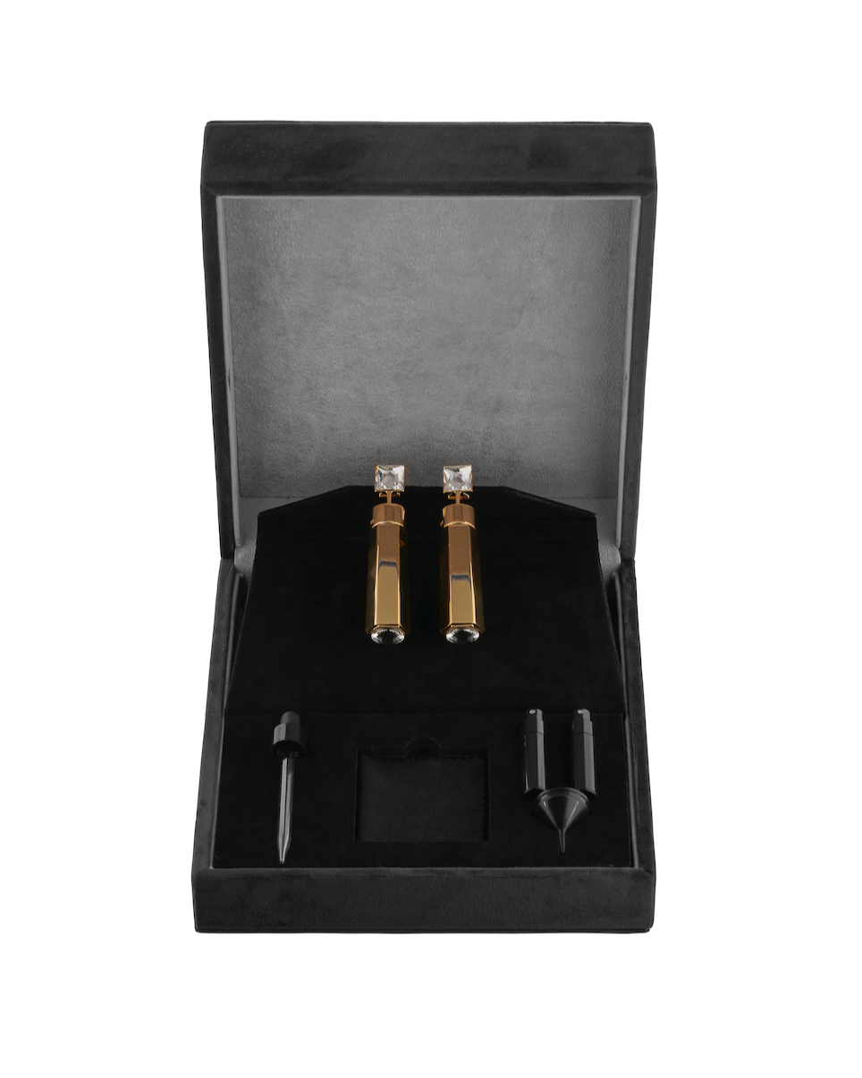 MDR CO-ORDS Perfume Earrings - Shiny Yellow Gold