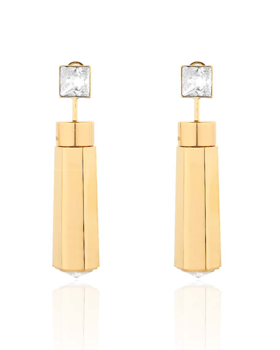MDR CO-ORDS Perfume Earrings - Shiny Yellow Gold