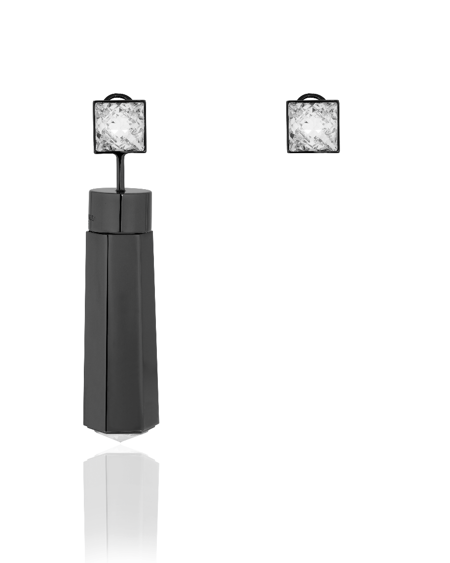 MDR POST Perfume Earrings - Shiny Black Glam